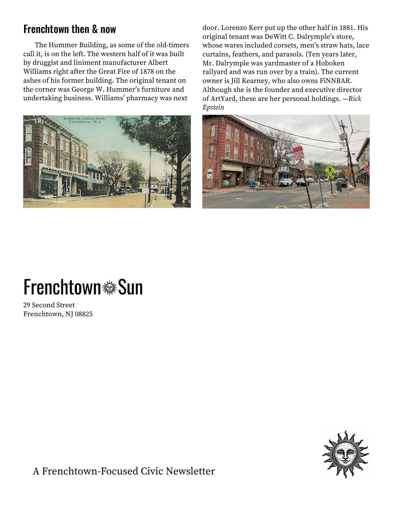 Newsletter Eighth Page
