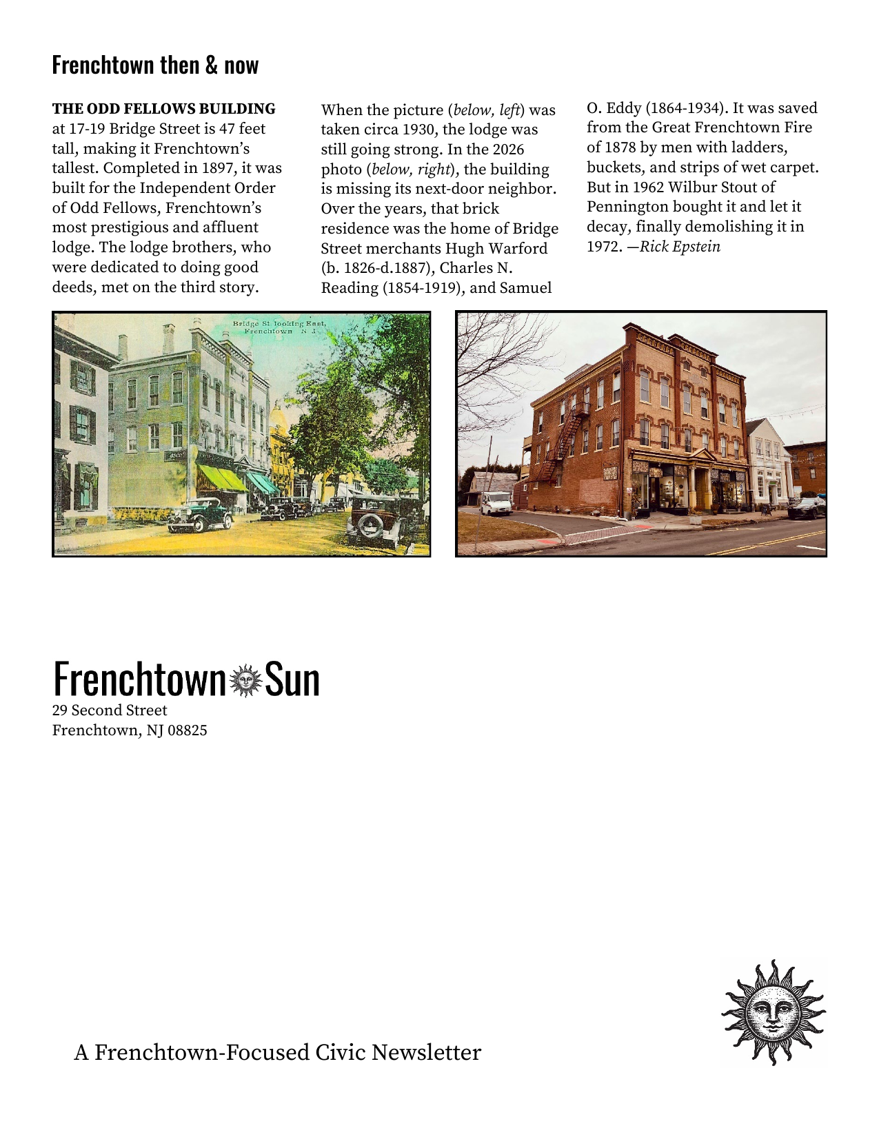 Newsletter Eighth Page